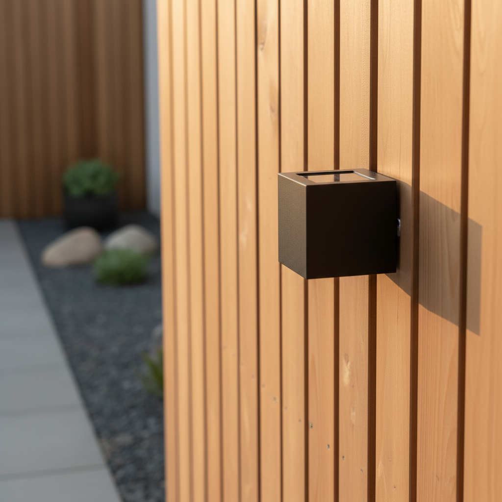 Solar-LED-Außenwandlampe Wetterfest IP65 Garten & Balkon Außenleuchte