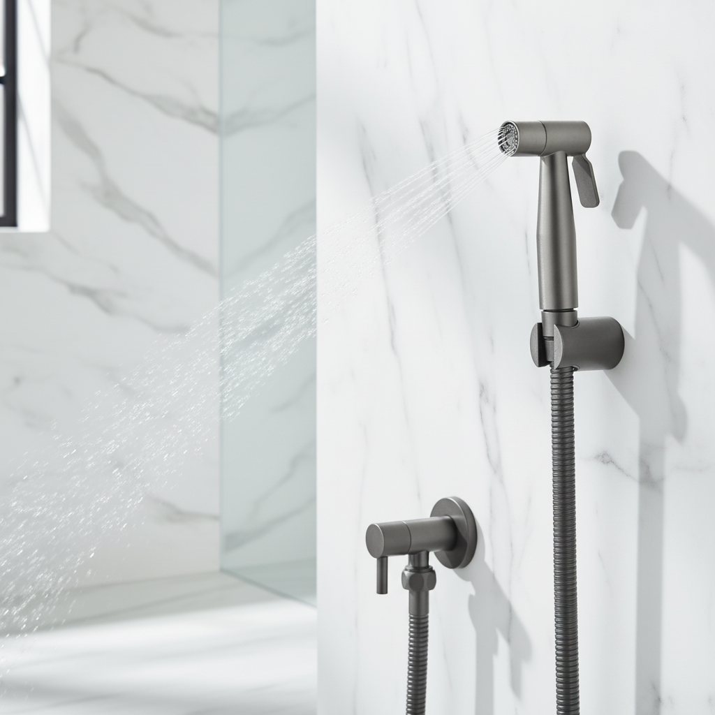 Wandmontierter Edelstahl 304 Kaltwasser-Bidet-Sprüher