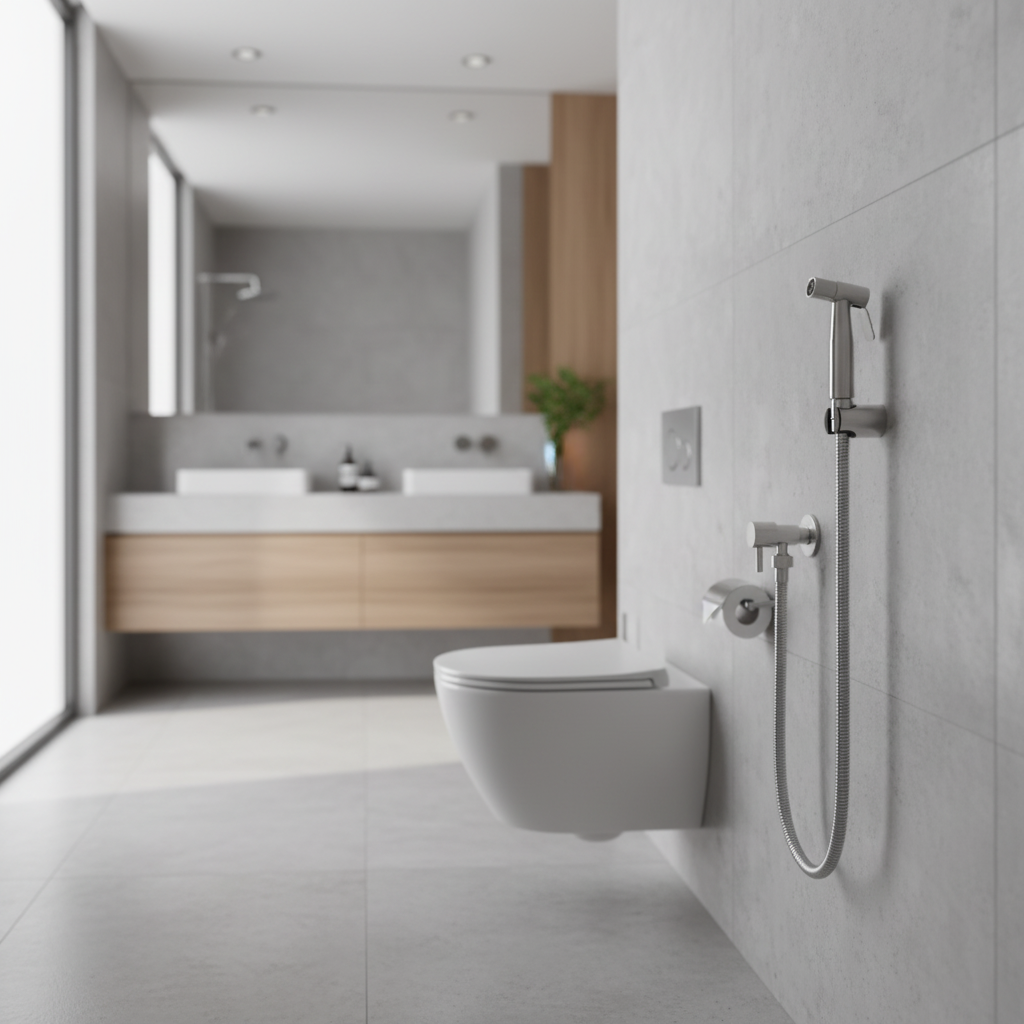 Wandmontierter Edelstahl 304 Kaltwasser-Bidet-Sprüher