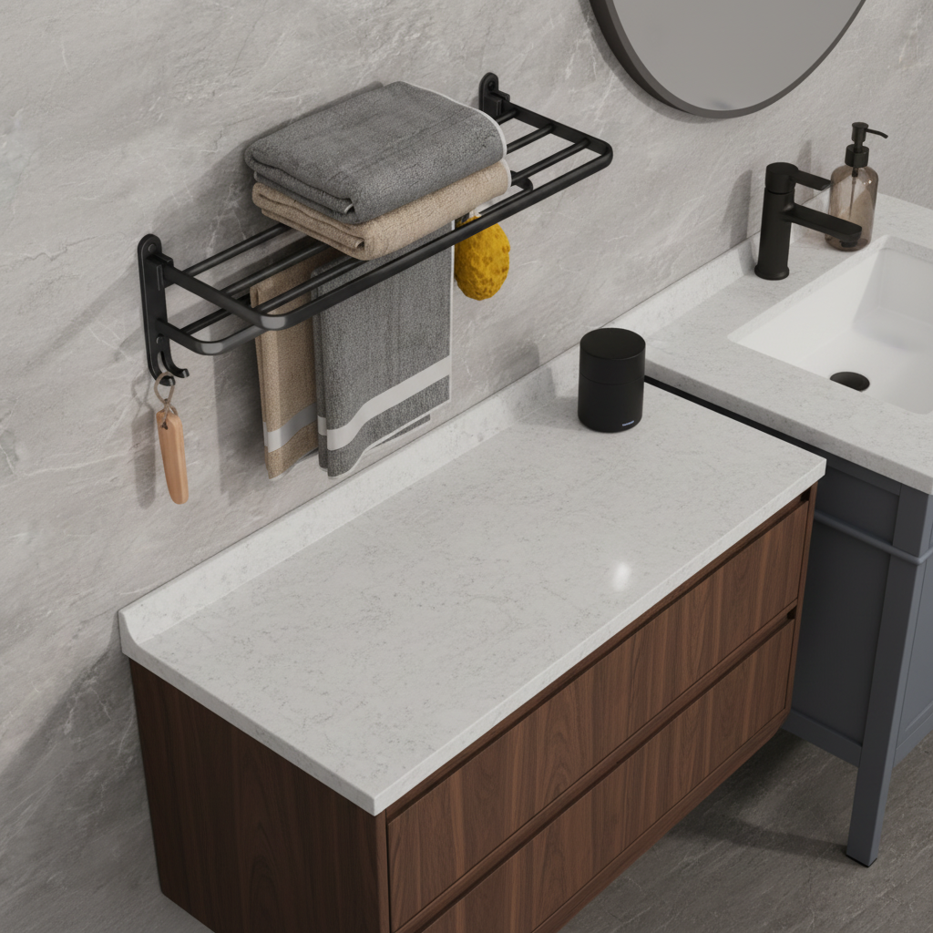 Faltbarer Aluminium-Wandhandtuchhalter