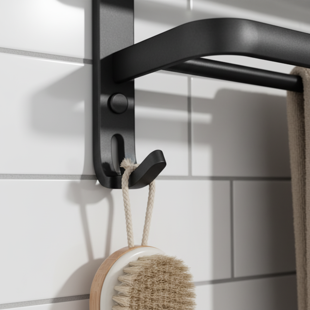 Faltbarer Aluminium-Wandhandtuchhalter