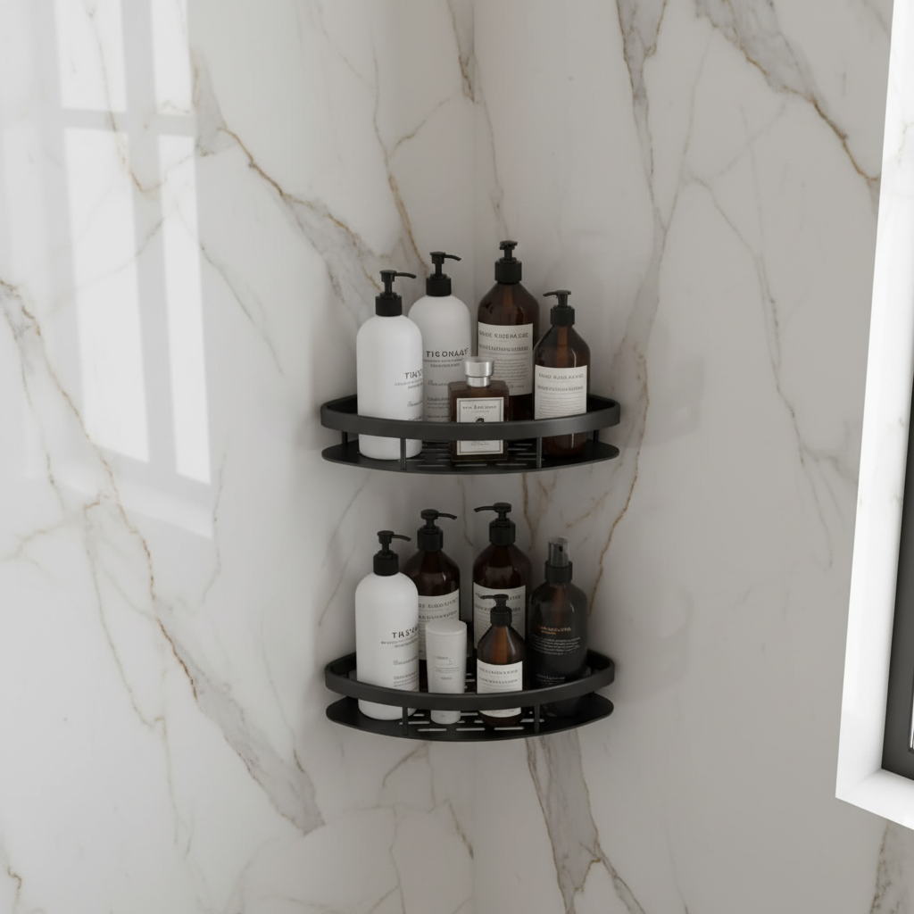 Bohrenfreie Badezimmer-Ablage