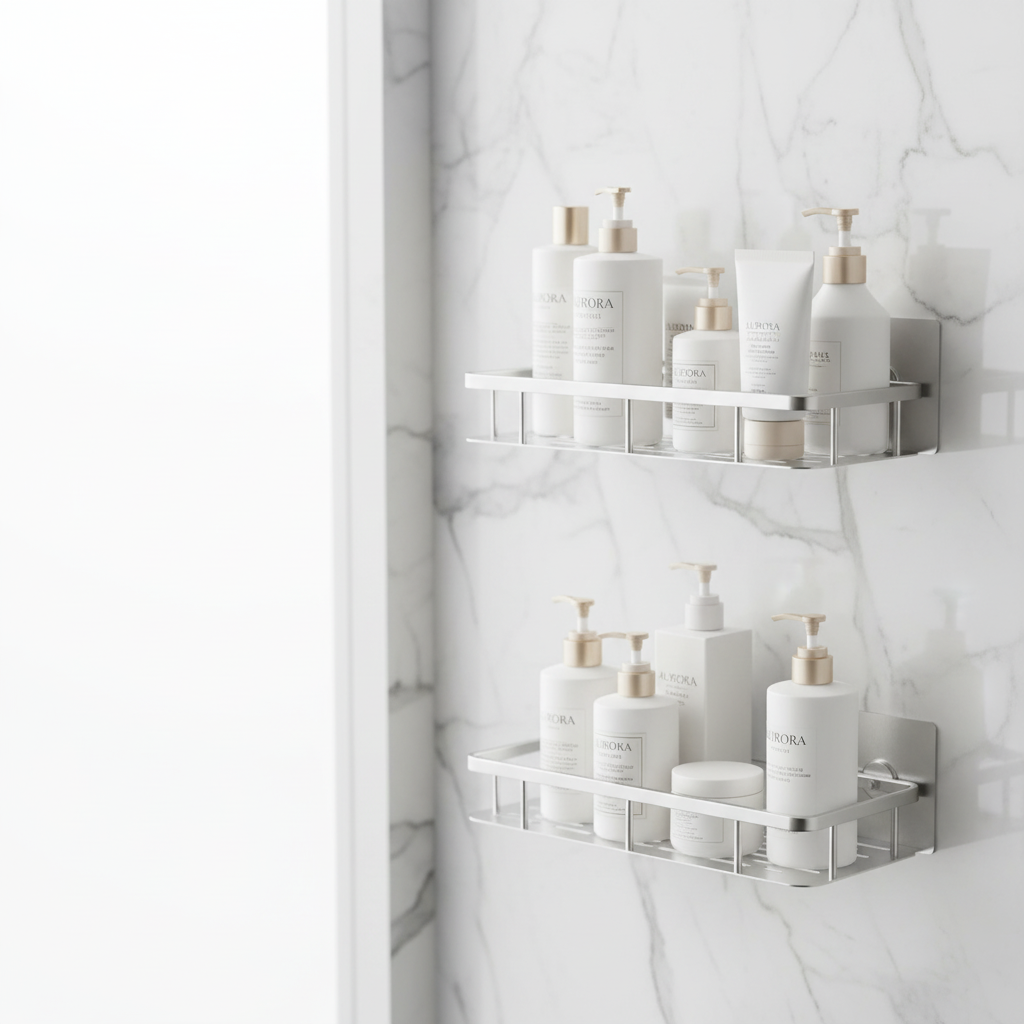 Bohrenfreie Badezimmer-Ablage