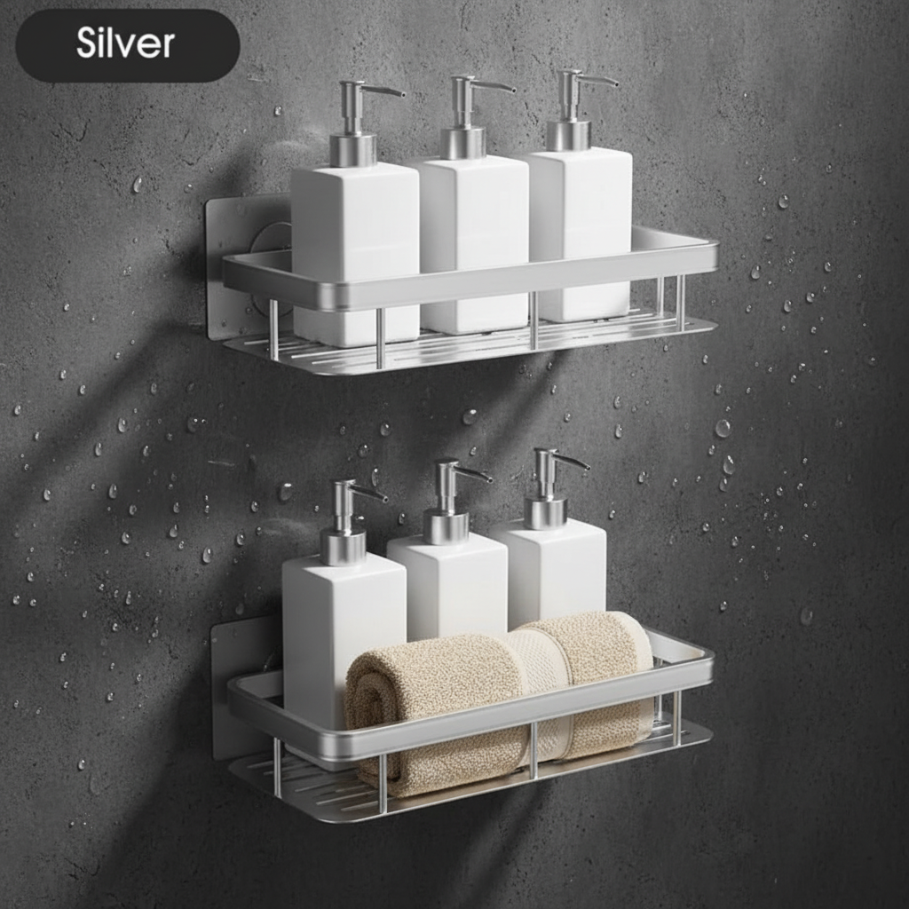 Bohrenfreie Badezimmer-Ablage