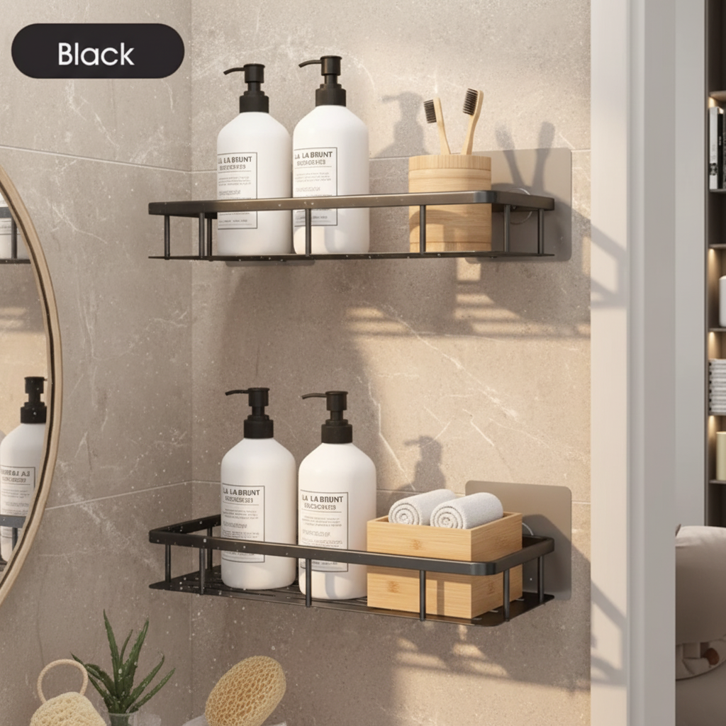 Bohrenfreie Badezimmer-Ablage
