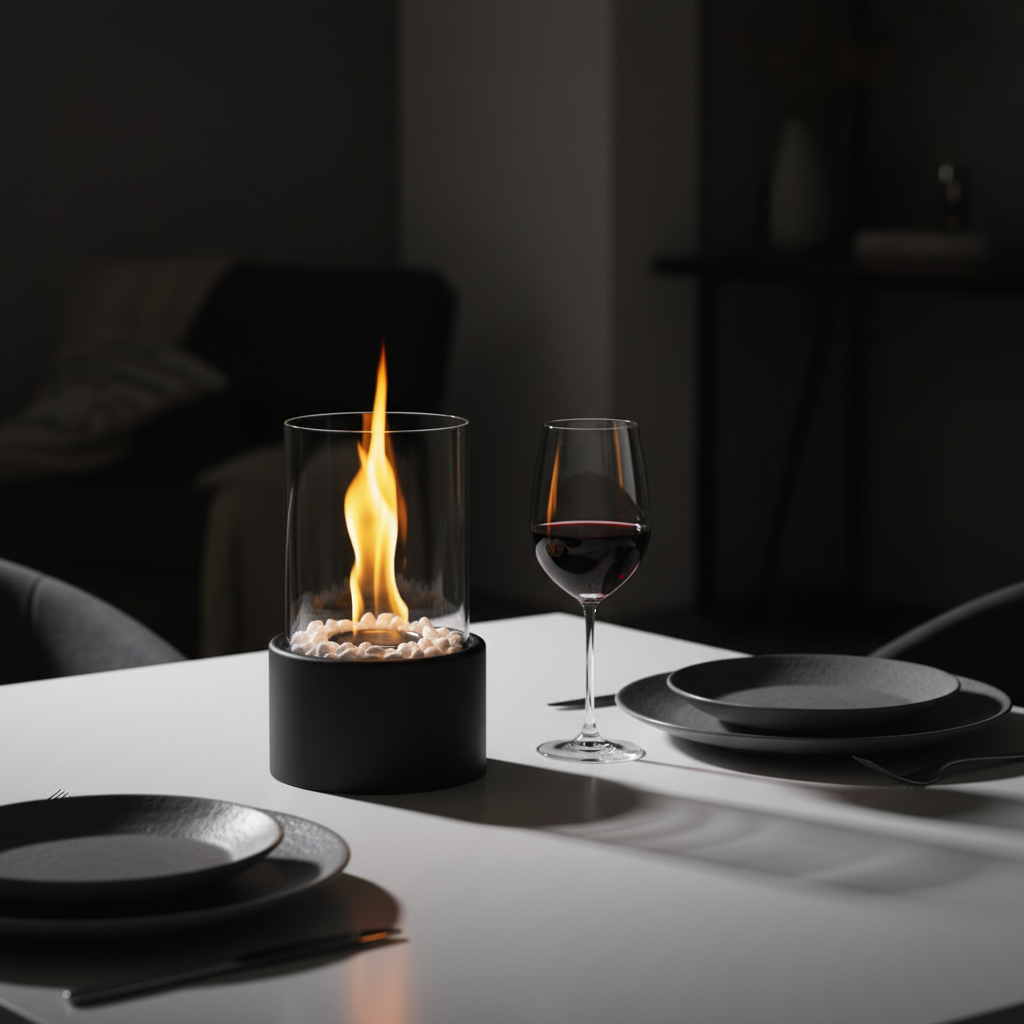 Öllampe im Flammenstil