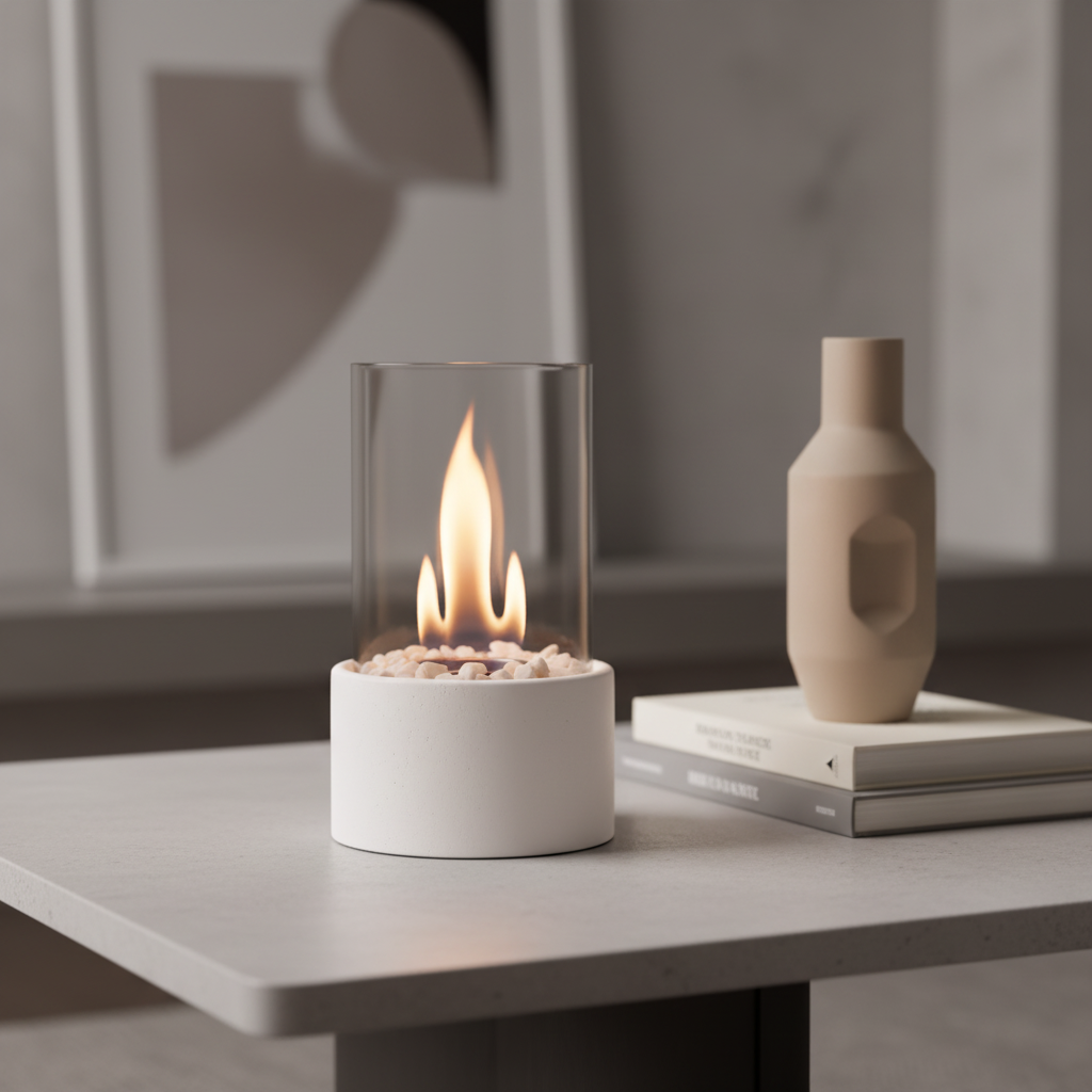 Öllampe im Flammenstil