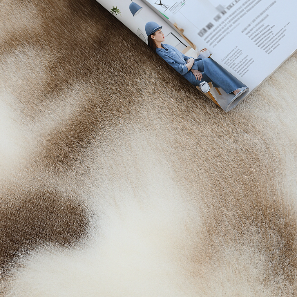 Acryl-Kunstfellteppich