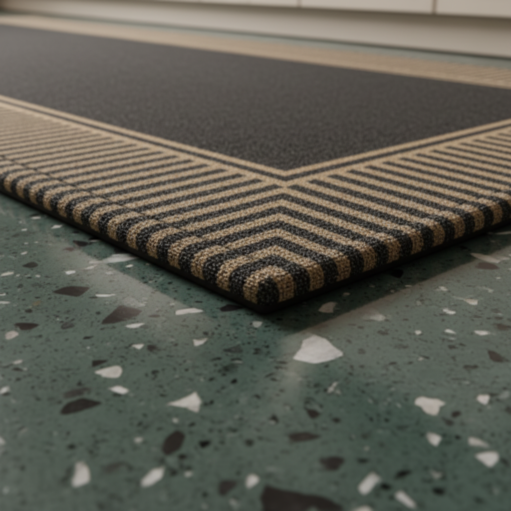 Weiche Küchenmatte mit Zebra-Streifenmuster