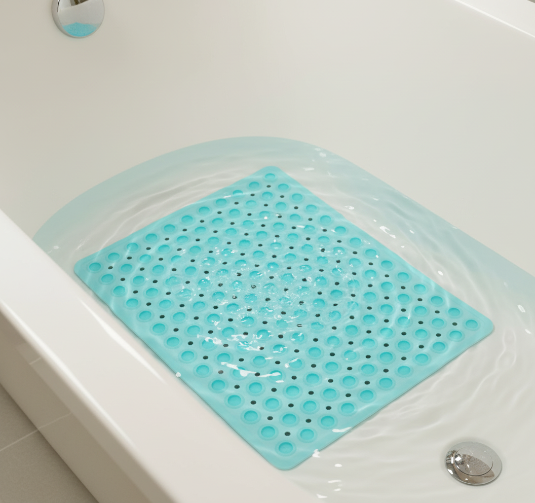 Rutschfeste Badesicherheitsmatte mit Saugnäpfen