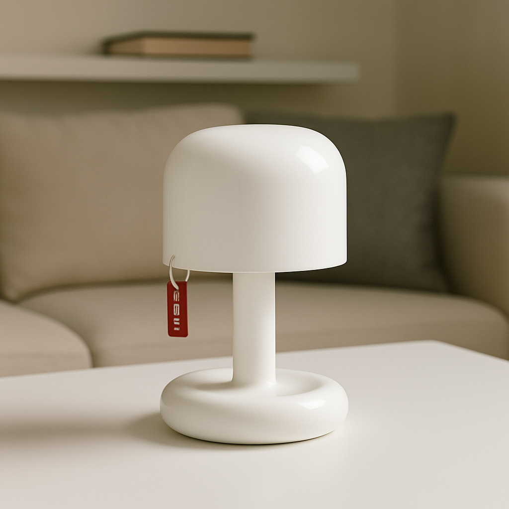 Mini-LED-Pilz-Tischlampe mit warmem Umgebungslicht