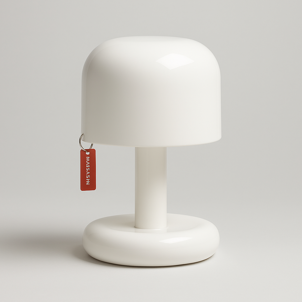 Mini-LED-Pilz-Tischlampe mit warmem Umgebungslicht