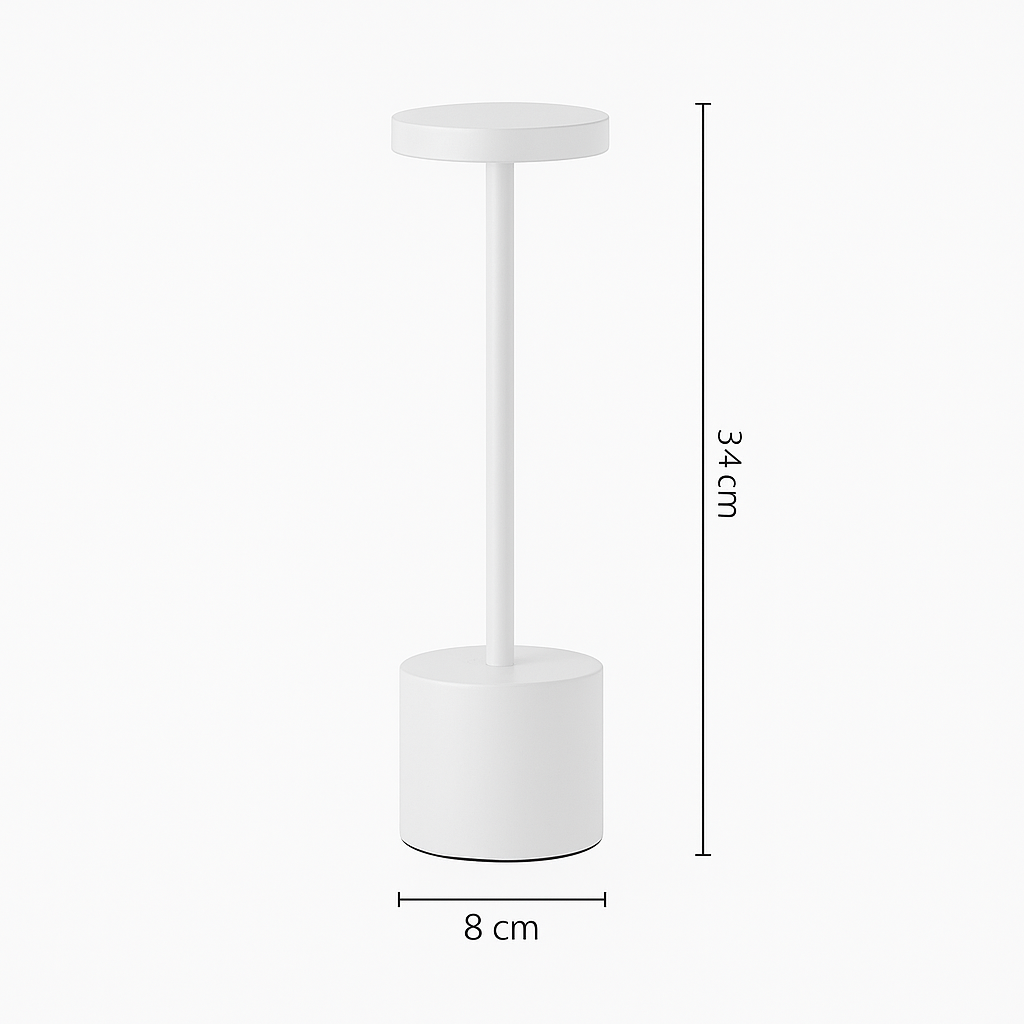 Moderne dimmbare LED-Tischlampe mit sanftem Glanzlicht