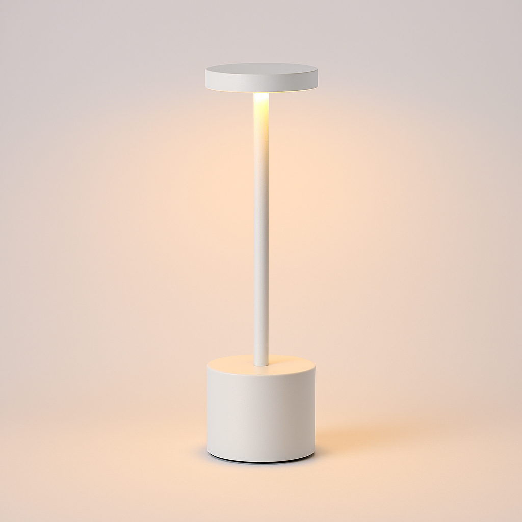 Moderne dimmbare LED-Tischlampe mit sanftem Glanzlicht