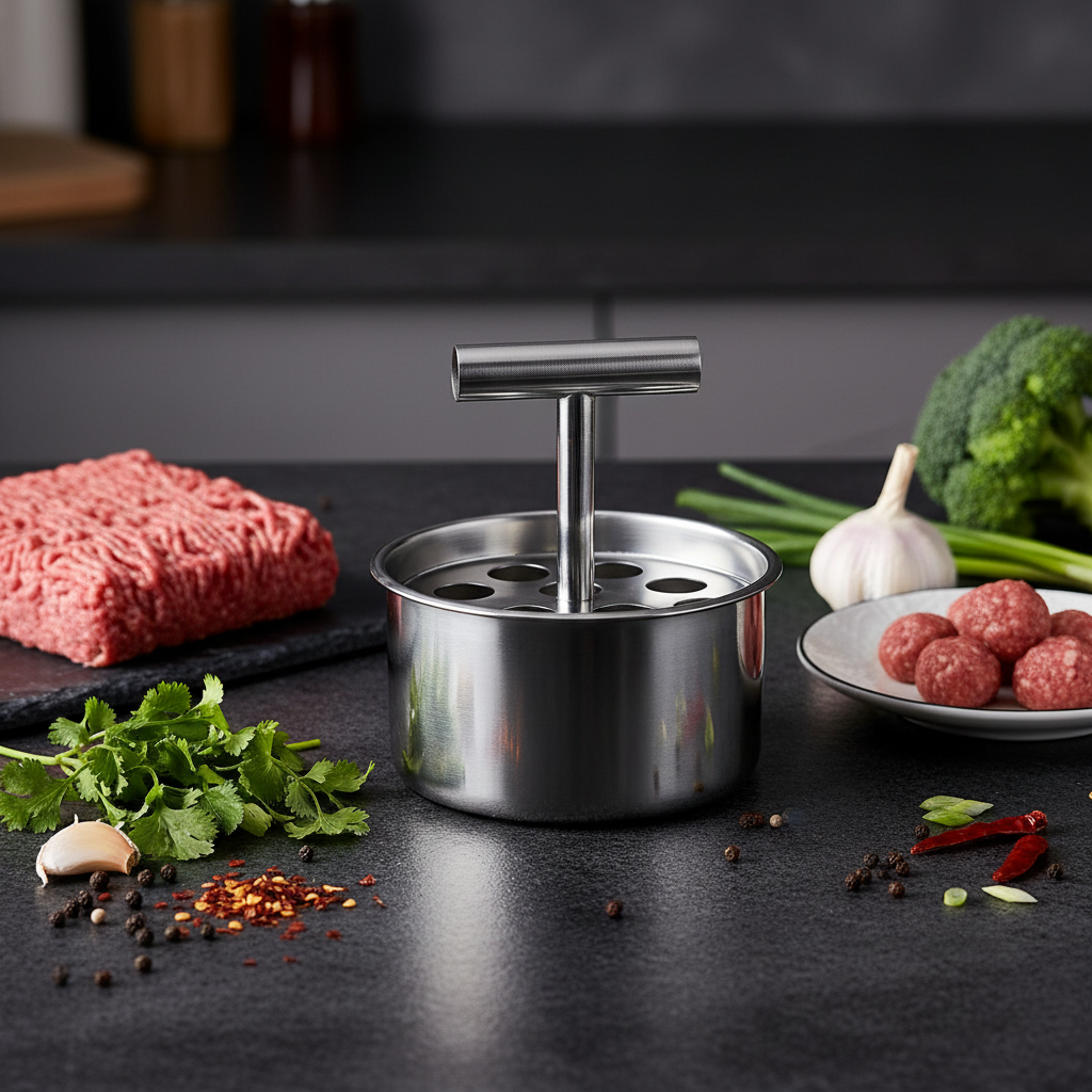 12 Loch (14 × 8,5 cm) Fleischbällchen‑Former