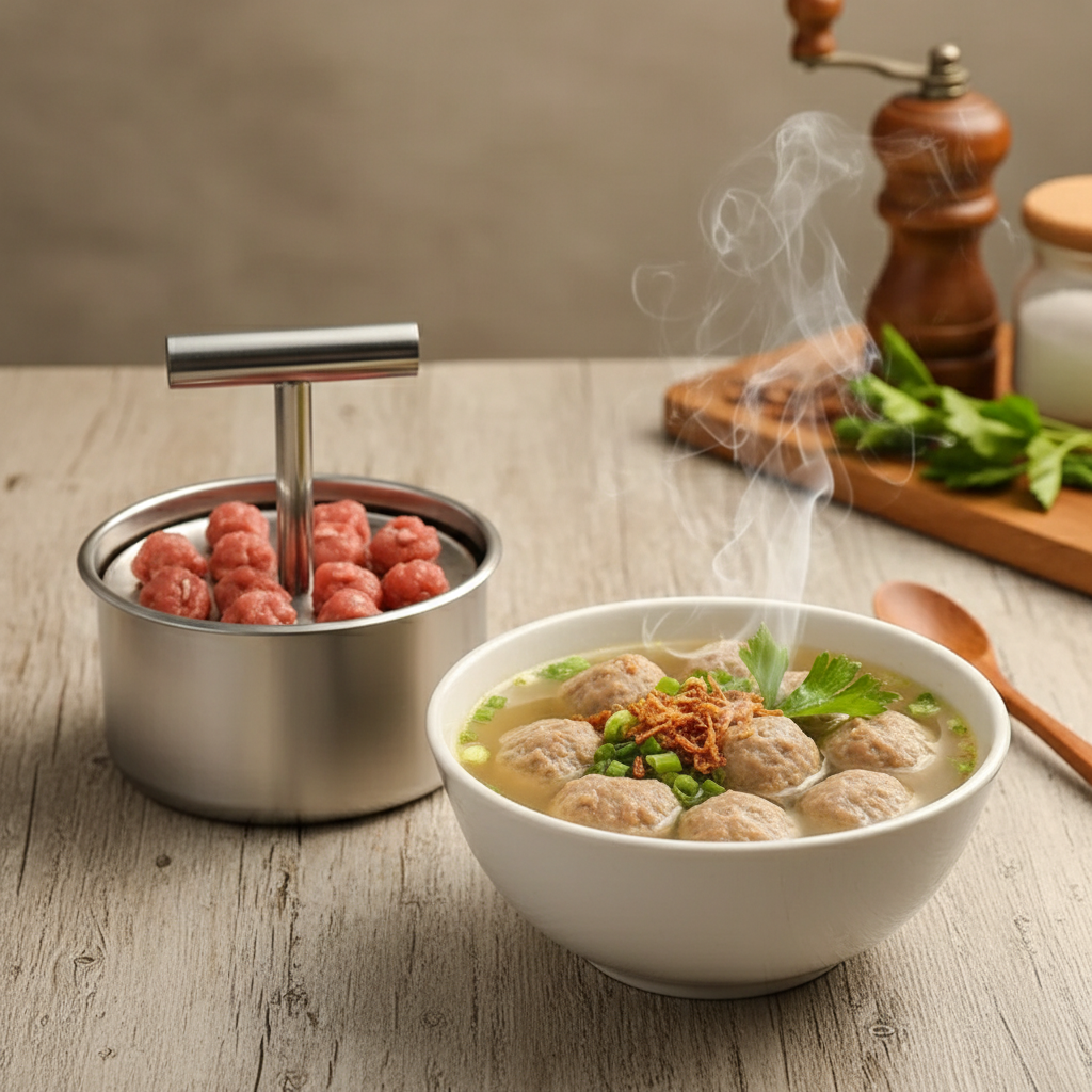 12 Loch (14 × 8,5 cm) Fleischbällchen‑Former