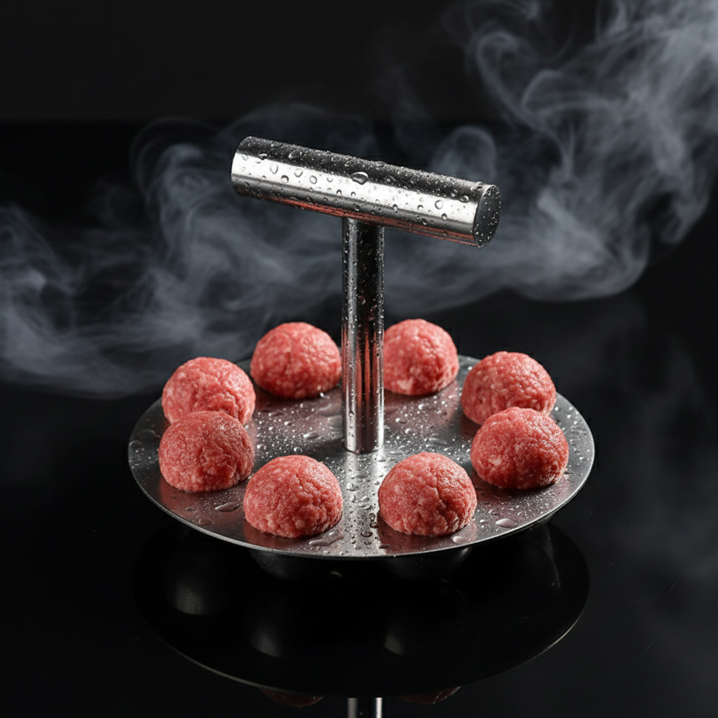 12 Loch (14 × 8,5 cm) Fleischbällchen‑Former