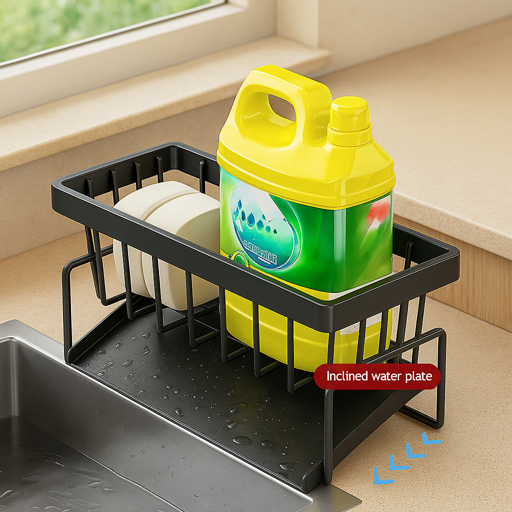 Kompakte Edelstahl Spülenablage für Küche