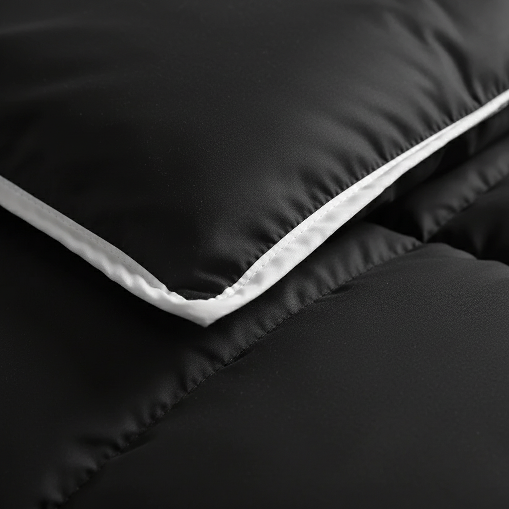 Schwarz & Anthrazit Ganzjährig Dekbed ohne Überzug – Royalbed