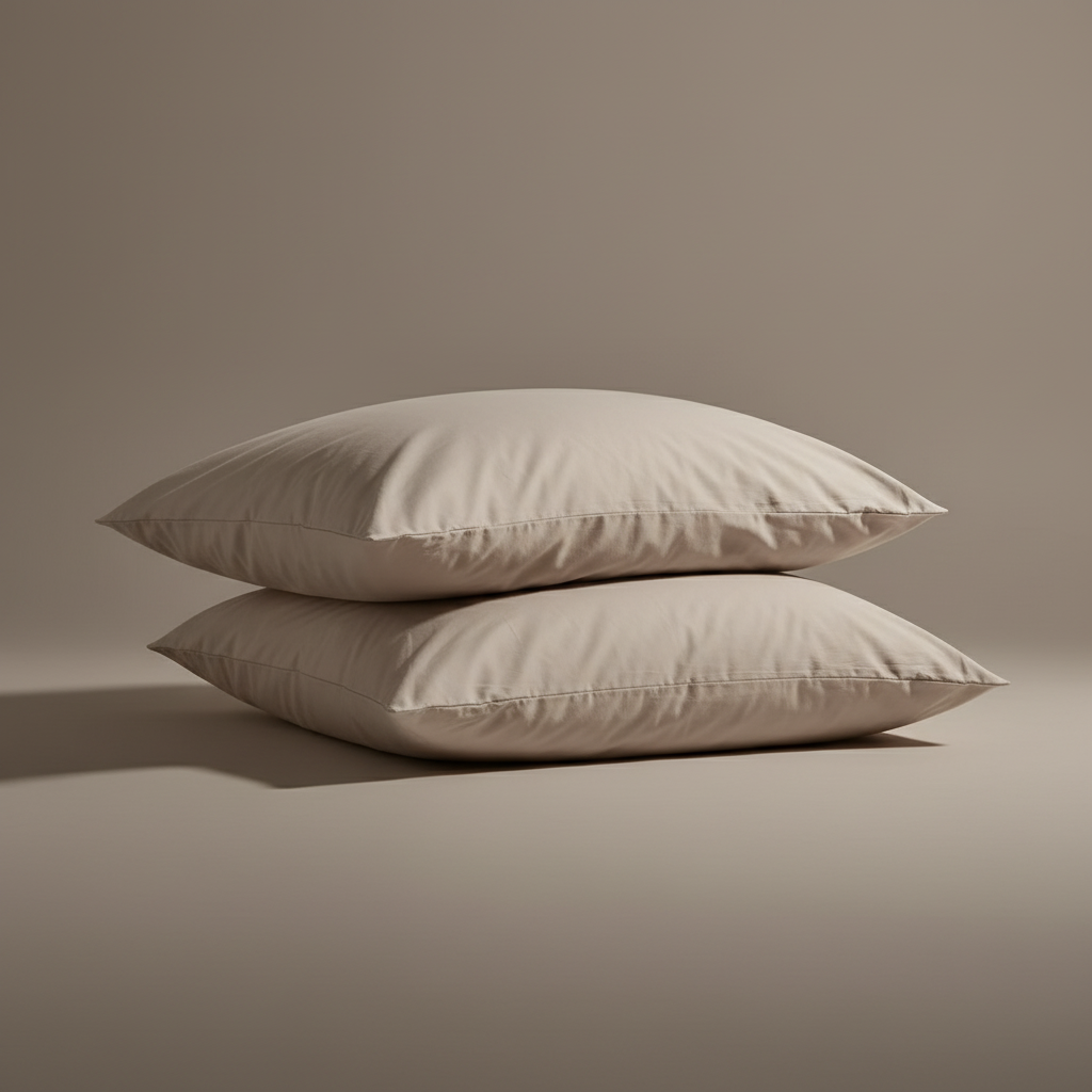 Taupe Mikrofaser Kissenbezug-Set (2 Stück)