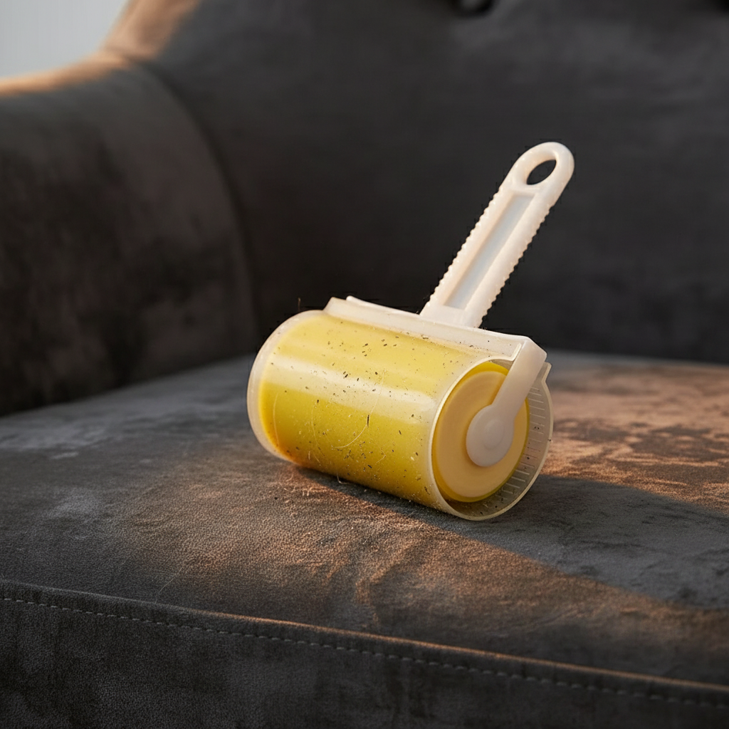 Waschbarer Klebriger Fussel und Staub-Reinigungs-Bürstenroller