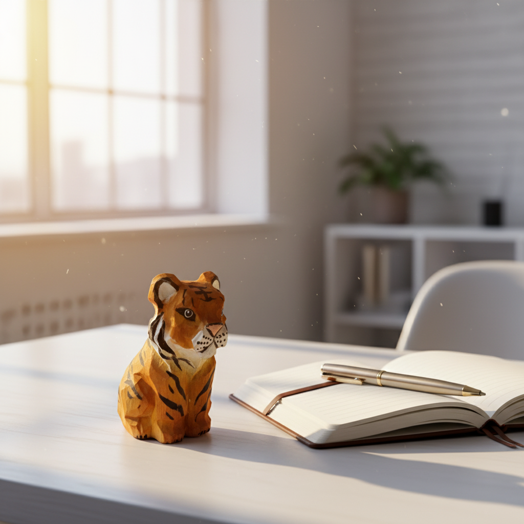 Hölzerne Handgefertigte Haustierfiguren