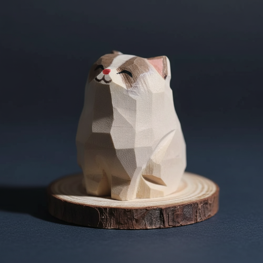 Hölzerne Handgefertigte Haustierfiguren