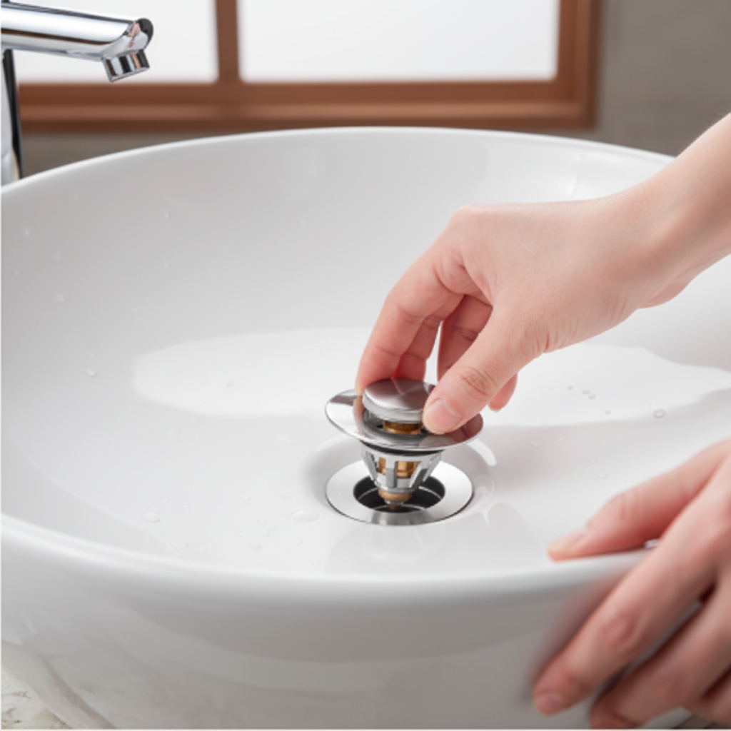 Universal Pop-Up Spülenablauf-Filter mit Korb