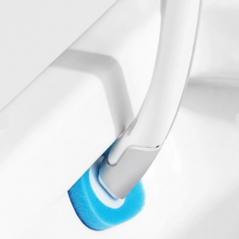 Einweg-Toilettenbürste mit langem Griff für hygienische Reinigung