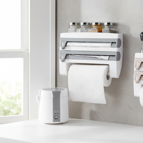 Kunststoff Kühlschrank-Clingfilm Lager- und Schneid-Organizer