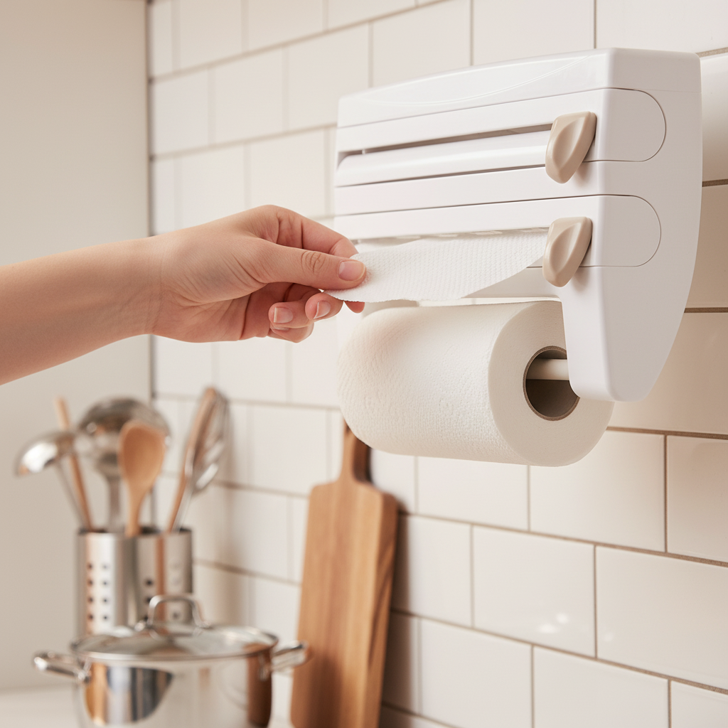 Kunststoff Kühlschrank-Clingfilm Lager- und Schneid-Organizer