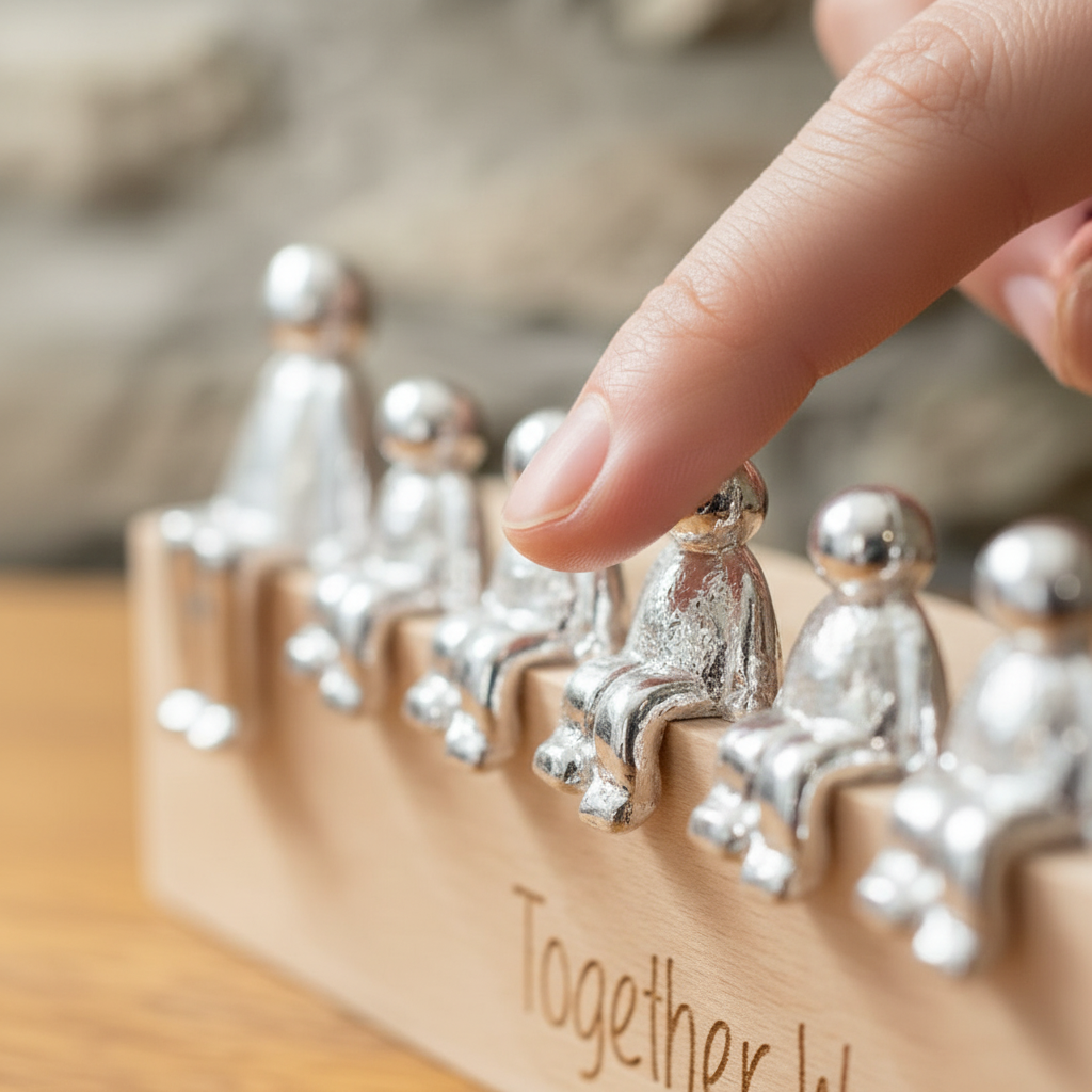 Handgefertigte Harz Personalisierbare Familienfigur Ornament