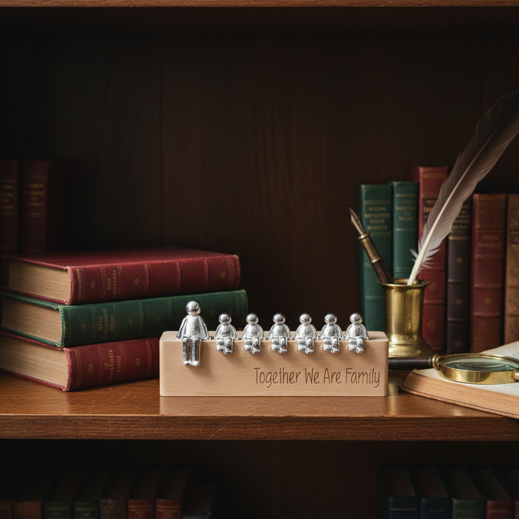 Handgefertigte Harz Personalisierbare Familienfigur Ornament