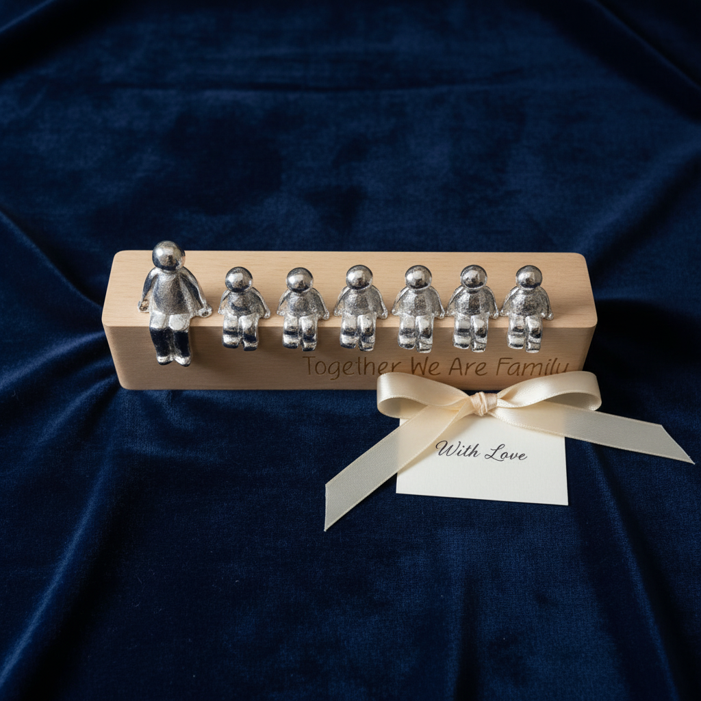 Handgefertigte Harz Personalisierbare Familienfigur Ornament