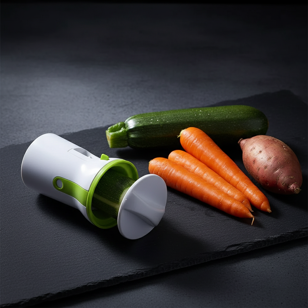 Manueller Kompakter Edelstahl BPA-Freier Gemüse Käse Spiralschneider
