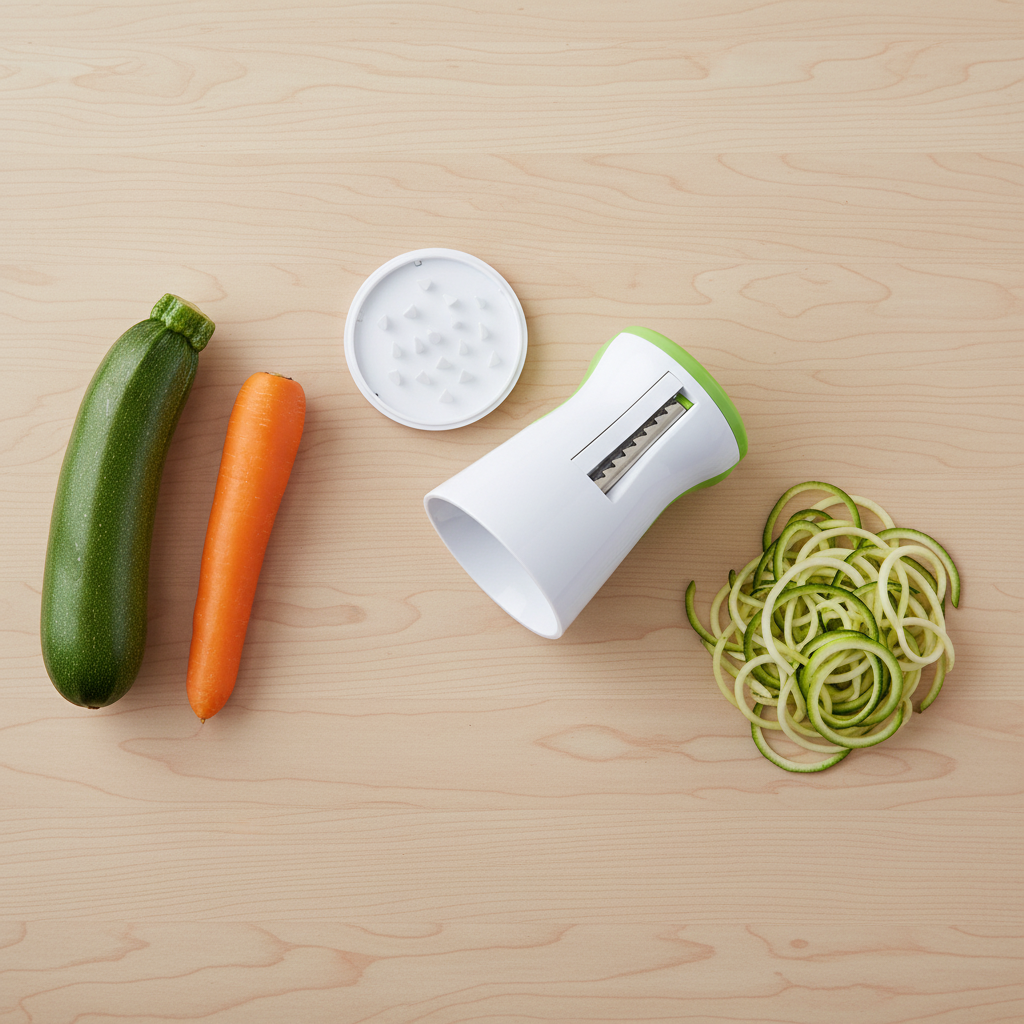 Manueller Kompakter Edelstahl BPA-Freier Gemüse Käse Spiralschneider