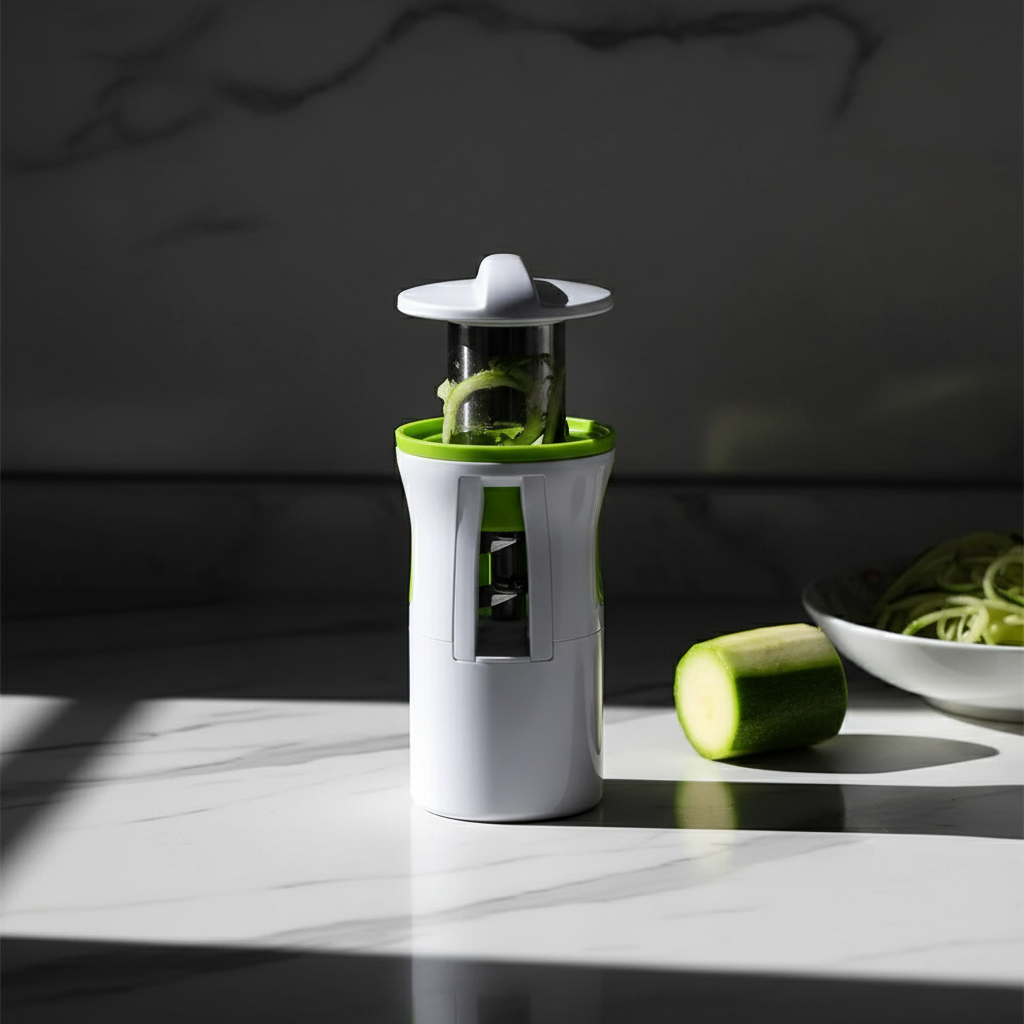 Manueller Kompakter Edelstahl BPA-Freier Gemüse Käse Spiralschneider