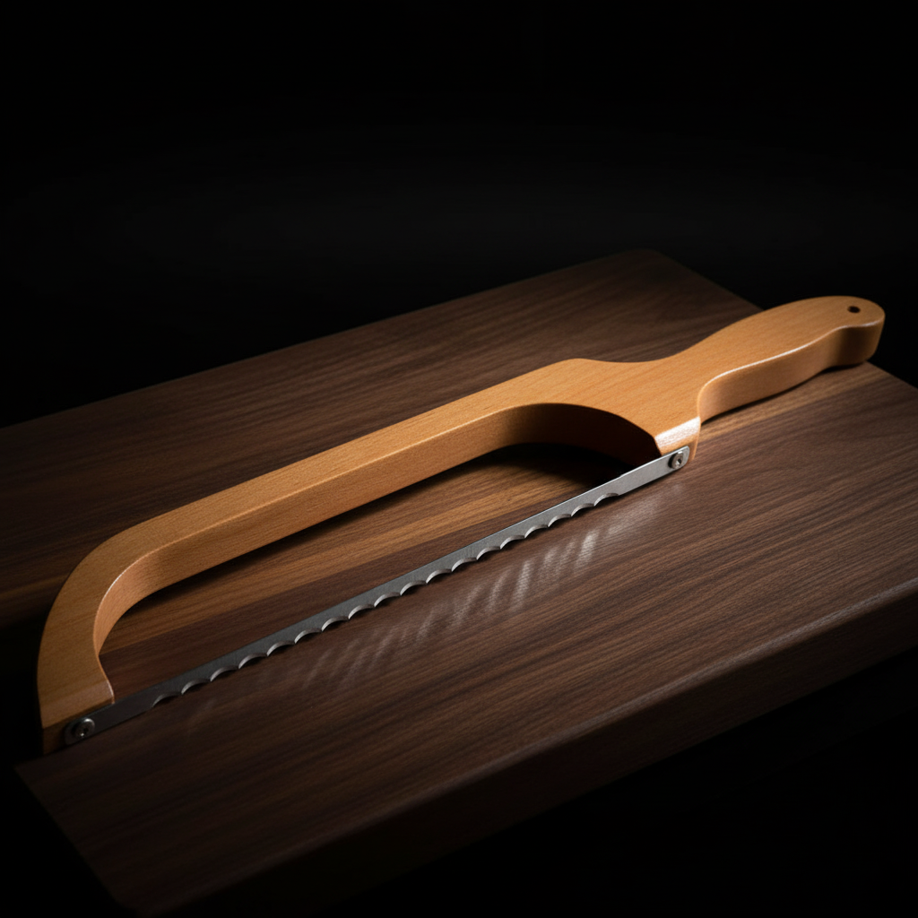 Edelstahl-Brotschneidemesser mit Wellenschliff