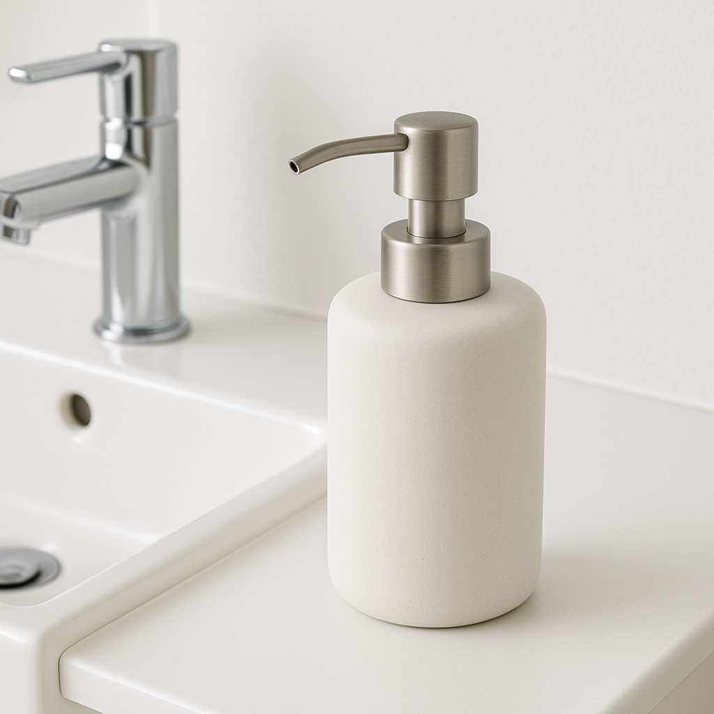 Seifenspender Keramik | Minimalistisch, Robust & Hygienisch