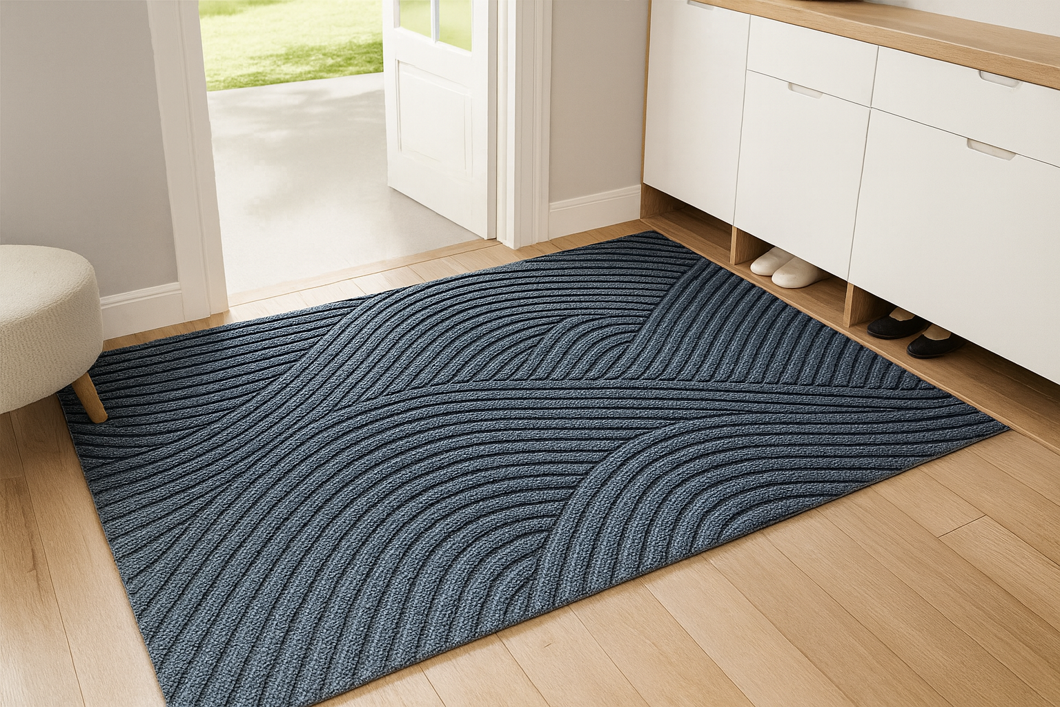 Elegante Fußmatte im nordischen Design – Eingangsbereich & Schmutzfangmatte