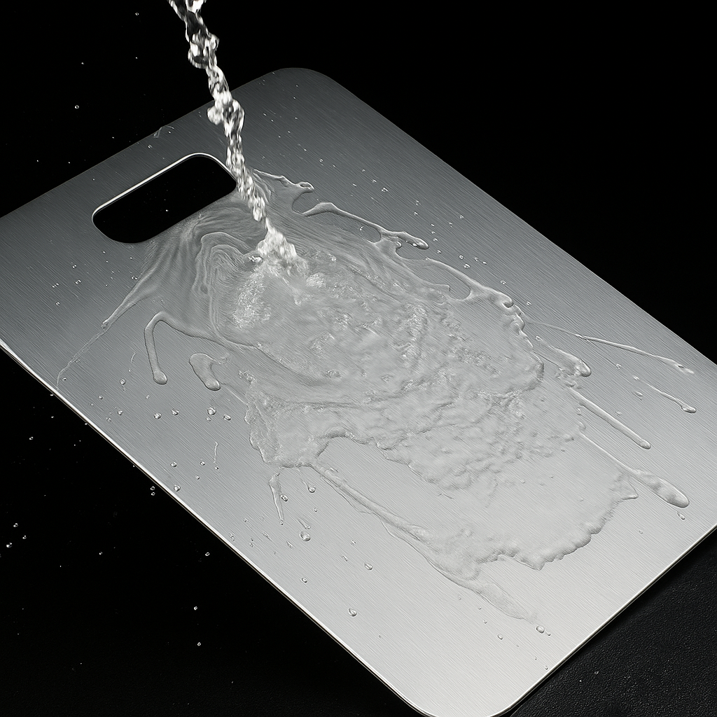 Premium-Edelstahl-Schneidebrett