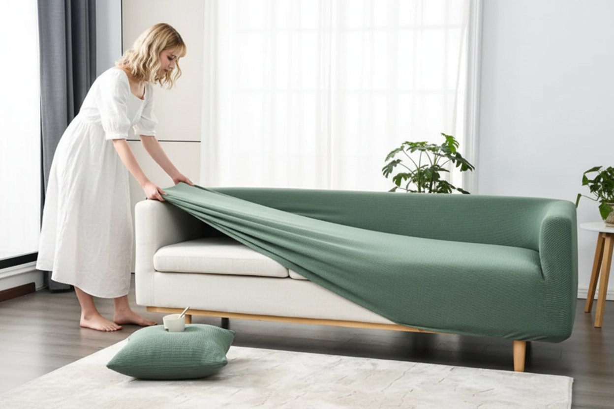 Leichter, rutschfester Sofabezug