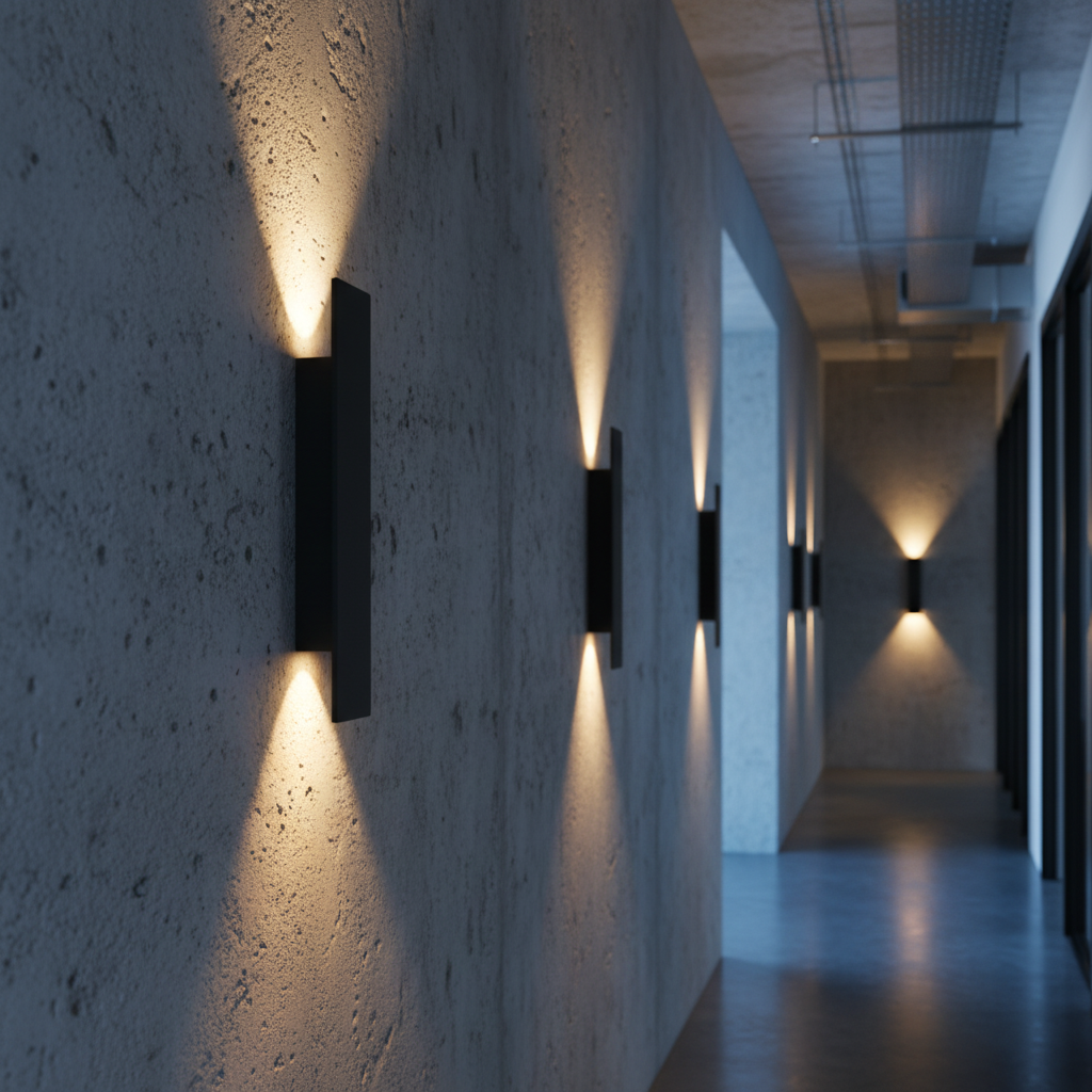 Wasserdichte IP65-LED-Wandleuchte aus Aluminium