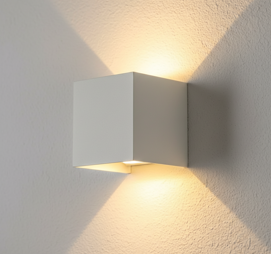 Kabellose Luxuriöse LED-Würfel-Wandleuchte