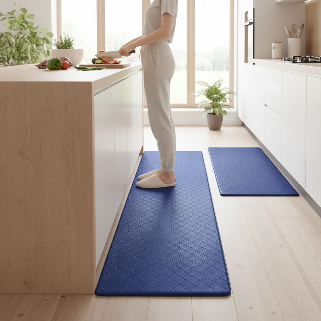 Gepolsterte Anti-Ermüdungs-Küchenmatte mit rutschfester Unterseite