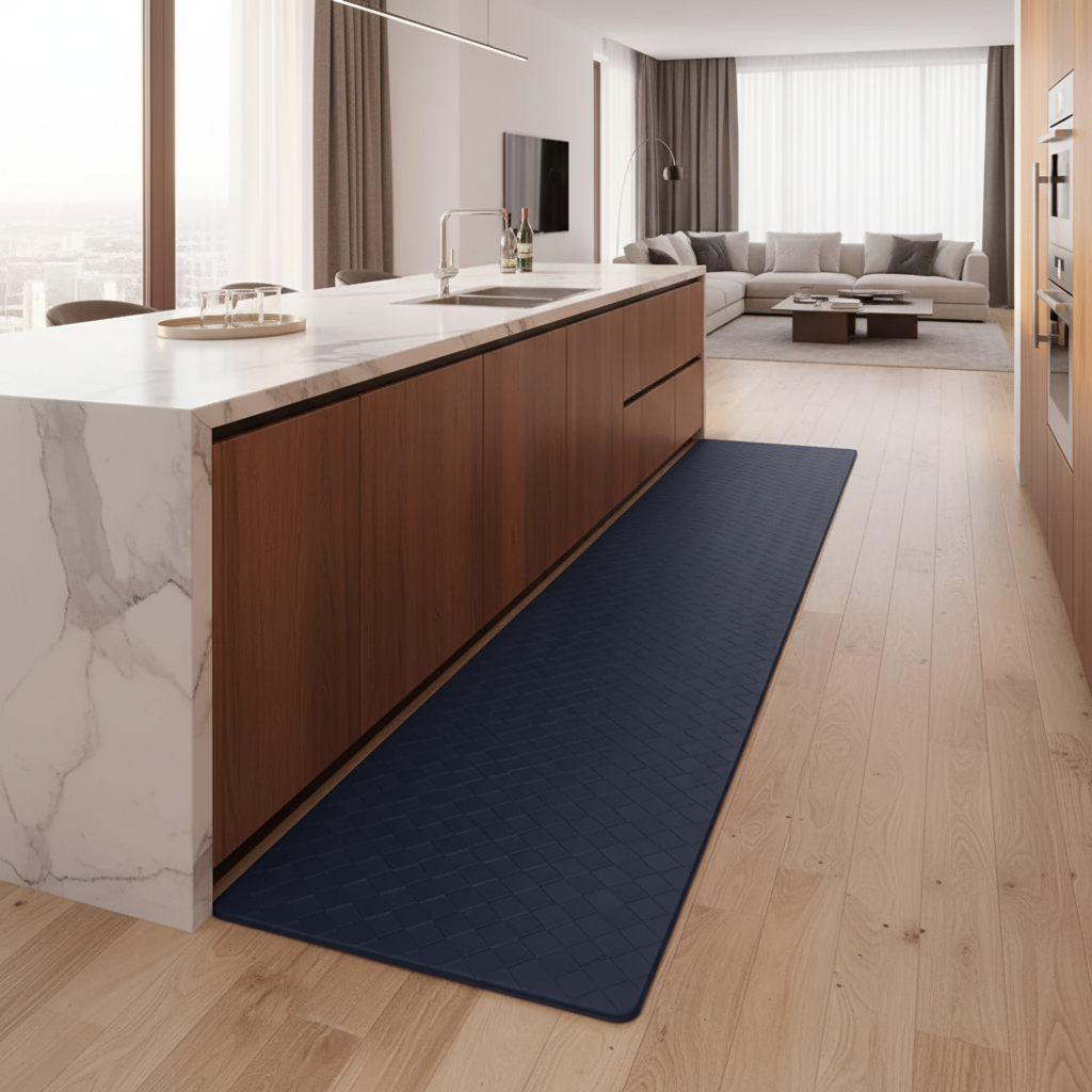 Gepolsterte Anti-Ermüdungs-Küchenmatte mit rutschfester Unterseite