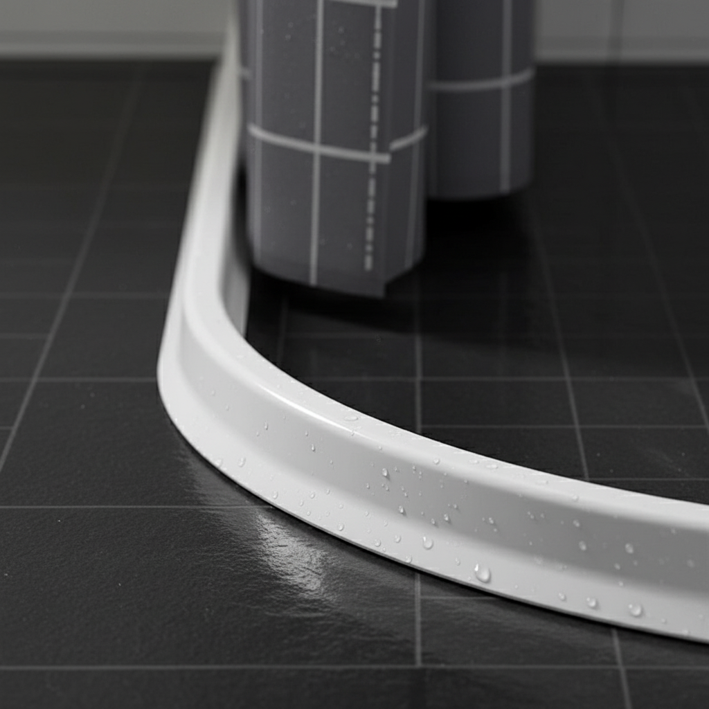 Selbstklebender Silikon Boden-Wasserstopp für Bad & Dusche
