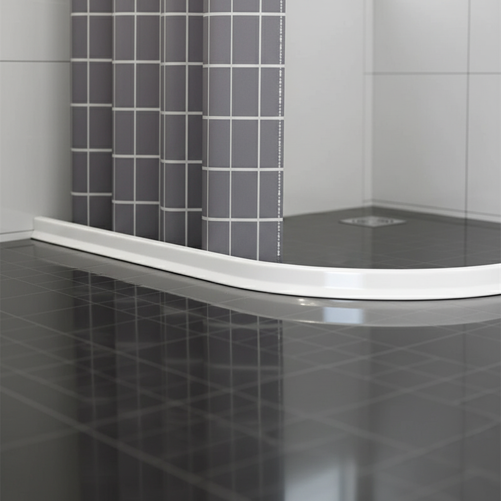 Selbstklebender Silikon Boden-Wasserstopp für Bad & Dusche