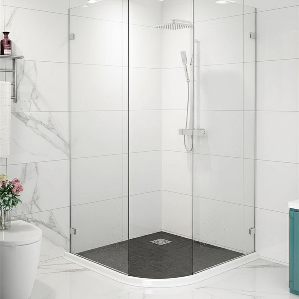 Selbstklebender Silikon Boden-Wasserstopp für Bad & Dusche