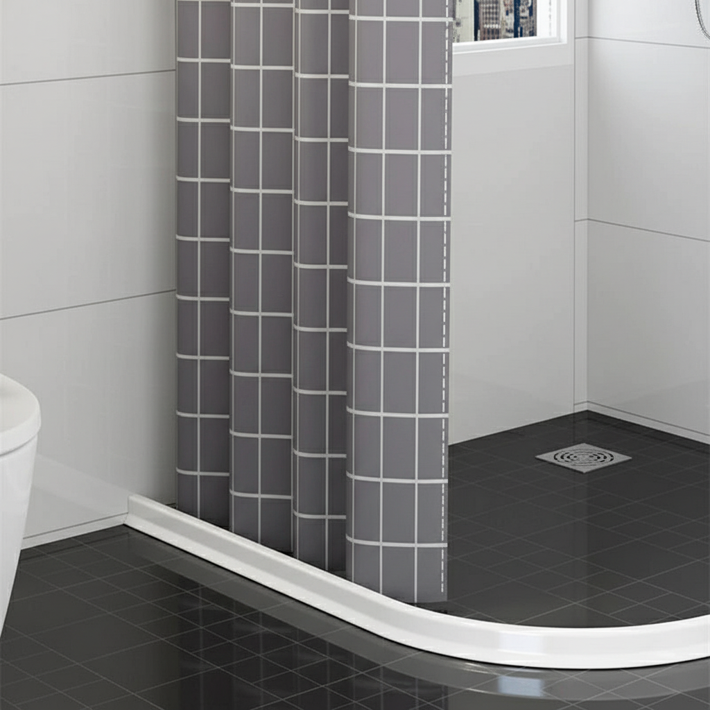 Selbstklebender Silikon Boden-Wasserstopp für Bad & Dusche